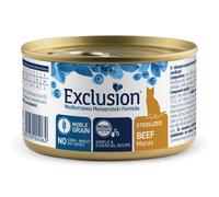 Exclusion Mediterraneo Cat Sterilizzato Noble Grain Monoproteico 85gr - manzo - Cibo monoproteico gatto - 1° ORDINE? scegli lo sconto BZR5 / BZR20 + 200 punti fedeltà