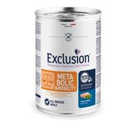 Exclusion monoprotein veterinary diet formula dog metabolic mobility pork and fibres all breeds 400 g canned