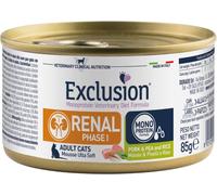 Exclusion Renal Fase 1 Maiale Piselli e Riso 85 gr per Gatti