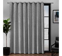Exclusive Home Curtains Forest Hill - Coppia di pannelli oscuranti per patio, con occhielli, colore grigio cenere, 108 x 84 cm, 1 pezzo