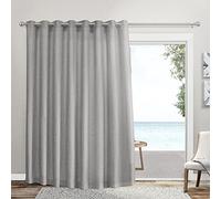 Exclusive Home Curtains Loha - Tenda a pannello con occhielli per patio, 108 x 96 cm, colore: grigio tortora
