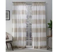 Exclusive Home Darma-Tenda a Pannello con Tasca per Asta, Poliestere, Lino, W 50" x L 96" (2 Panels), 2 unità
