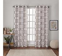 Exclusive Home Kochi Linen Blend Grommet Top Window Curtain Panel Pair, Colore Naturale, 54 x 84 cm, Pezzi