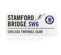 Exclusive Memorabilia Cartello Stradale di Chelsea, Firmato da Eden Hazard