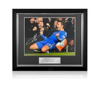 Exclusive Memorabilia Foto del Chelsea autografata da Eden Hazard. Cornice Deluxe.