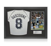 Exclusive Memorabilia Maglia del Tottenham Hotspur autografata da Paul Gascoigne. Cornice iconica.