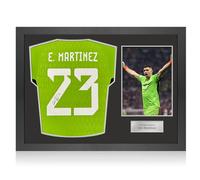 Exclusive Memorabilia Maglia dell'Argentina autografata da EMI Martinez. Numero 23. Cornice Icon.