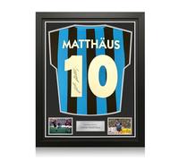 Exclusive Memorabilia Maglia dell'Inter Milan autografata da Lothar Matthäus. Cornice di qualità Superiore