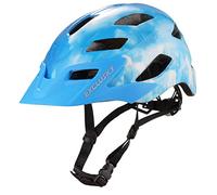 Exclusky Casco Bici Uomo Donna Casco da Bicicletta MTB Casco Monopattino Elettrico Adulti con Luce di LED Visiera Caschi Bici da Corsa per Urbano 56-61CM