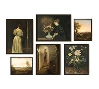 EXCOOL CLUB Dark Academia Room Decor - Decorazione vittoriana per la casa 30,5 x 40,6 cm, immagine gotica da parete Moody Academia, poster con stampa antica vintage per camera da letto (senza cornice)
