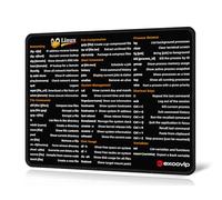 excovip Linux Commands Line - Tappetino per mouse, 26 x 21cm, con oltre 200 comandi Linux, per Mac OS/Red Hat/Ubuntu/OpenSUSE/Arch/Debian e altri Unix o Linux