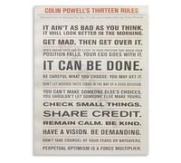 Executive Leadership Canvas Wall Art 13 Rules Poster for Office Motivational Principles Decor(Unframed,16x24inch(40x60cm))