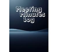Executive Meeting Minutes Record Book: Deep Navy Gradient Cover | Modern Matte Finish | 8.25 × 11 Professional Business Logbook for Organized Meeting Notes & Action Tracking