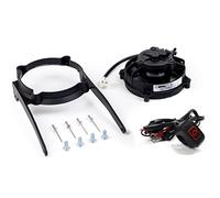 EXED® Parts - Ventola di raffreddamento originale SPAL radiatore e kit di montaggio per KTM e Husqvarna, con interruttore ON/OFF LED impermeabile, modelli Dirt Bike dal 2004 al 2016, 2 e 4 tempi