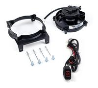 EXED® Parts - Ventola di raffreddamento per radiatore SPAL originale e kit di montaggio per Sherco, con interruttore on/off a LED impermeabile, modelli da moto da cross dal 2014 al 2022, perfetta