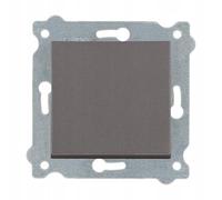 EXEN - Incasso Interruttore da Parete - Singolo Interruttore Luce da Muro On/Off - Mocha 1-Via - All-in-One Compatibile con le Serie KARELL/ODAK/COMFORT - 200/15E