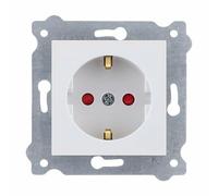 EXEN - Presa da Incasso Schuko 2P+E 16A 250V - Presa con Messa a Terra e Protezione Anticontatto Bianco - All-in-One Compatibile con le Serie KARELL/ODAK/COMFORT - 238/01E