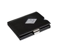 EXENTRI Multiwallet Portafogli tri-fold - Blocco RFID con clip di chiusura e borsa in acciaio inossidabile