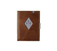EXENTRI Multiwallet Portafogli tri-fold - Blocco RFID con clip di chiusura e borsa in acciaio inossidabile