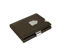 EXENTRI Portafogli tri-fold - Blocco RFID con clip di chiusura in acciaio inossidabile