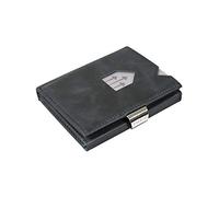 EXENTRI Portafogli tri-fold - Blocco RFID con clip di chiusura in acciaio inossidabile
