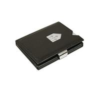 EXENTRI Portafogli tri-fold - Blocco RFID con clip di chiusura in acciaio inossidabile