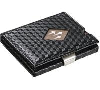 EXENTRI Portafogli tri-fold - Blocco RFID con clip di chiusura in acciaio inossidabile