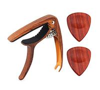 EXENXA Capotasto in Metallo per Chitarra con estrattore a Spillo Capotasto per Chitarra elettrica con Porta Plettri (Colore : Come Mostrato, Dimensione : Taglia Unica) (Come Mostrato Taglia Unica)