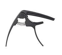 EXENXA Capotasto per Chitarra Acustica Capotasto per Chitarra in Metallo Cambio Rapido Accessorio Forte Leggero con Una Mano Sola (Color : Silver, Size : One Size) (Black One Size)