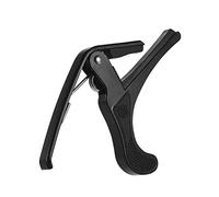 EXENXA Capotasto per Chitarra Elettrica Acustica Capotasto Ukulele per Chitarra Elettrica con Supporto per Plettro (Color : Black, Size : One Size) (Black One Size)