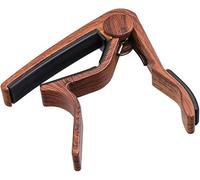 EXENXA Capotasto per Chitarra Professionale per Ukulele, per Chitarra Acustica, Cambio rapido per Chitarra elettrica, Legno Scuro