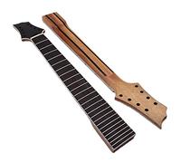 EXENXA Collo della Chitarra elettrica Collo della Chitarra a 8 Corde Collo a 24 Tasti Collo di Colore Nero per Chitarra elettrica Collo della Chitarra Non finito