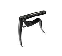 EXENXA Guitar Capo Folk Accessori per Chitarra elettrica Classica Personality Capo Tuner Guitar Metal Clip (Color : Silver) (Black)