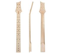 EXENXA Manico per Chitarra Elettrica 22 Tasti Acero 25,51 Pollici Bolt On con Truss Rod Manico per Chitarra Non Rifinito Opaco (Color : 01) (Tastiera in Acero)