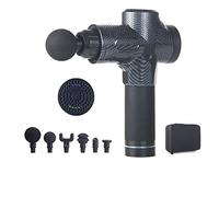 EXENXA Pistola per Fascia Professionale Pistola per Massaggio a percussione Wireless Potente, massaggiatore per Tessuti Profondi Regolabile (Modello) con 6 testine di Massaggio
