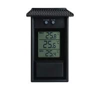 EXENXA Termometro Digitale da Esterno Impermeabile Igrometro Misuratore di umidità della Temperatura del Frigorifero (Nero)