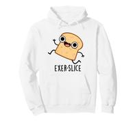 Exer-Slice Divertente Pun Pane Felpa con Cappuccio