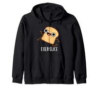 Exer-Slice Divertente Pun Pane Felpa con Cappuccio