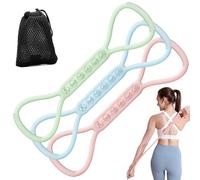 Exercise Bands - Resistance Bands | Hand Stretcher For Improving Grip Strength, 8 Shaped Exercise Equipment For Home Workouts and Fitness, For Arms, Neck, Hips, Legs, Feet