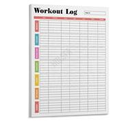 Exercise Diary Poster Workout History Documentation Form