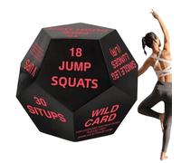 Exercise Dice - 12 Sided Fun Small Workout Cube Equipment, Fun Exercise Dice Cubes, Fitness Dices, Workouts Training Athletes Squats | Gym Dices For Women Men Athlete Squats Home Sports Training