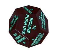 Exercise Dice | 12-Sided Portable Fitness Cube | Training Dice - for Women Exercise Training Sports Squats Game Athlete Gym Home