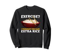 Exercise I Thought You Said Extra Rice Cibo Asiatico Felpa