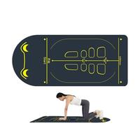 Exercise Mat - Thick Non-slip Cushion - Exercise Equipment Yoga Floor Mats | Thick Long Ab Roller Wheel Cushion | Exercises Equipment Mat For Knee Abdominal Floor Pilates Skipping Home Gym Equipments
