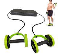 Exercise Roller Wheels - Ab Wheel Roller | Double Ab Rollers Abdominal Exercise Machine | Abs Workout Equipment, Exercîse Wheel for Core Strengthening |Elbow Support Double Rollers Exercîse Equipment