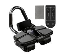 Exercise Roller Wheels - With Elbow Support Fitness Device, Built In Phone Holder, Core Strengthening Tool | For Home Office Outdoor Garage Indoor Bedroom Dorm Apartment