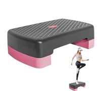 Exercise Step, 17.7 Inch Adjustable Height Aerobic Workout Stepper, Non-Slip Fitness Equipment for Indoor Cardio Training, Home Gym Exercise, Step Aerobics, Weight Loss