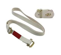 Exercise Strap Cotton Yoga Stretching Belt Pilates Ballet Flexibility Train | 47x1" cotton exercise strap. Boosts leg, arm, & back flexibility for yoga, pilates, ballet, & home workouts.