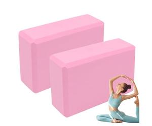 Exercise Yoga Blocks - 2 Pack Wedge Stretcher for Flexibility and Stability, Non-Slip Foam Workout Tools for Hot Yoga Gym Home Beginners Handstand Squatting Stretching Meditation Fitness Training