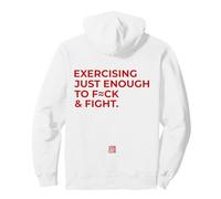 Exercising Just Enough to f4ck And Fight x Atleti lottatori Felpa con Cappuccio